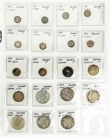 Coin 19 Early Canada Silver Coins