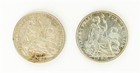 Coin (2) Peru UN SOL 1934