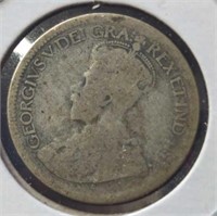 Silver vintage Canadian dime