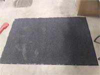 Black commercial entrance mat