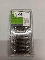 10 count 3/8" self-closing cabinet hinges