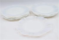 Beautiful White Monax Sweetheart Pattern Plates