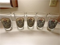 Set of 5 Pete's Wicked Ale Glasses