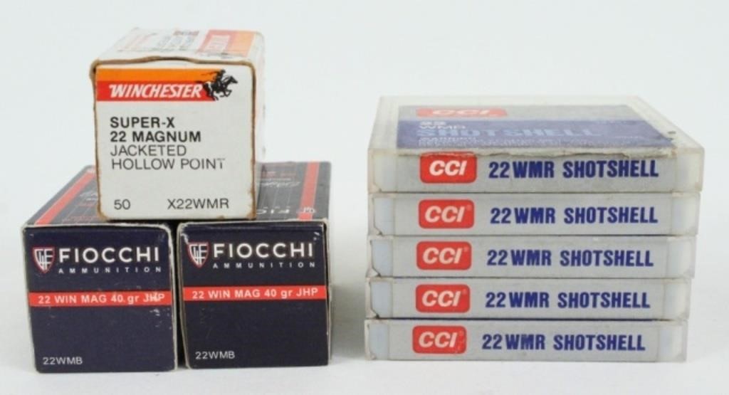 150 Cartridges & 80 Shot WMR 22 Caliber Cartridges