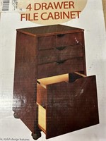 4 Drawer File Cabinet -In Box Needs Assembled