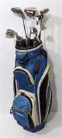 Adam's Golf Bag w/ Mizuno Irons+1, 3, 7 Wood Asst