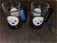 Brand New Pittsburgh Steelers Freezer Mugs Lot