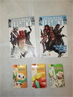 Star Wars Legacy Comics & Pokeman Cards