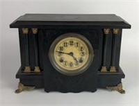 New Haven Mantle Clock with Brass Feet
