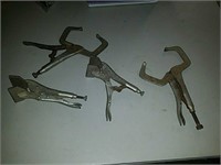 Vise grip clamps
