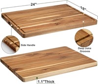 Extra Large Acacia Wood Cutting Board for