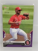 19/25 2021 Topps Now Paul DeJong Purple DD-364