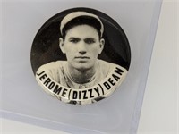 1930's Dizzy Dean Button Pin Cardinals