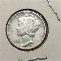 1945 Silver Mercury Dime