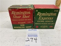 Vintage Box of Remington Shur Shot and Remington