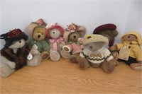 7 Boyd Bears With Hats  9" to 11"