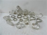 Lot of Metal Cookie Cutters