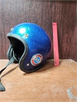 Vintage AFX Blue Metal Flake Helmet