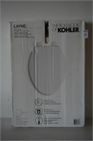 KOHLER LAYNE SLOW-CLOSE ELONGATED TOILET SEAT WHIT