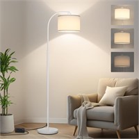 Floor Lamps for Living Room, White Arc Floor Lamp