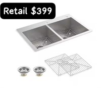 KOHLER  33"x 22??Stainless Steel sink(read info)