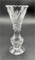 Polish Starburst Cut Crystal Vase