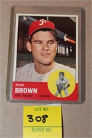 1963 TOPPS PAUL BROWN #478 BASEBALL