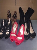 WOMENS SIZE 6 1/2 SHOE LOT GENTLY WORN CONDITION
