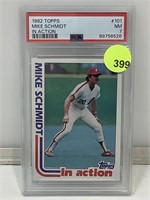 PSA 7 1982 Topps Mike Schmidt In Action #101