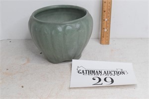 Green Pottery Jardiniere
