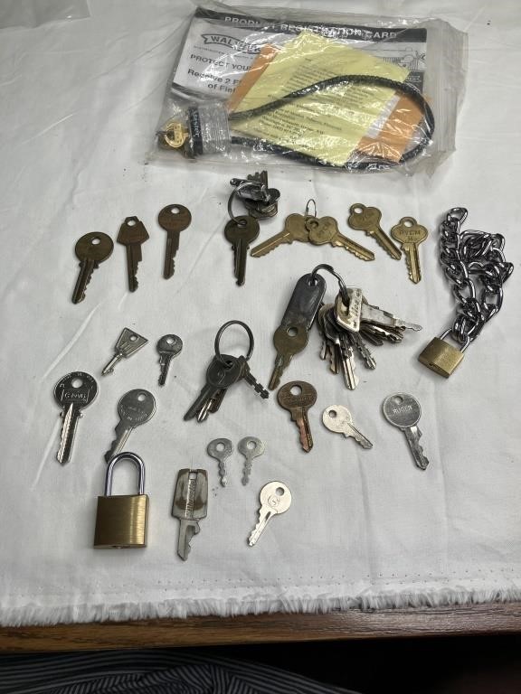 Locks, keys, Master gun lock