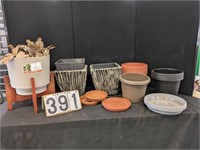 Assorted Composition Pots & Planters