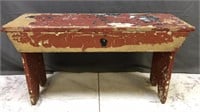 Wood Bench - Great As A Project - Peeling Paint