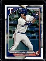 Evan Carter Rookie Card 2024 Bowman Paper #46