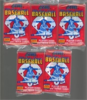 1988 Score Baseball Retail Box Pack. 17 cards per