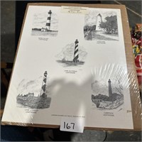 LIGHTHOUSES OF OUTER BANKS PRINT