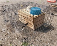 Animal Cage w/ Feed Bowls & Nest Box