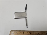 1968 Delco Battery Muncie Advertising Knife/$ Clip