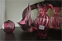Cranberry Glass Assortment