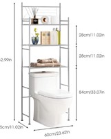 HOME BI Over The Toilet storage silver