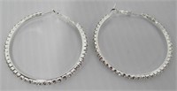 Women's hoop earrings.