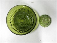 Vintage Mid Century  Avocado Chip N Dip Bowl