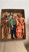 Group of men dolls