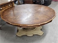 oak size coffee table