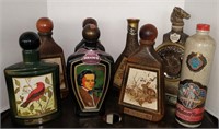 Lot w/ Vtg Decanters & Bottle incl Jim Beam,