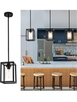 Black Farmhouse Pendant Light Fixture