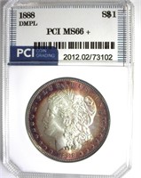1888 Morgan MS66+ DMPL LISTS $12500