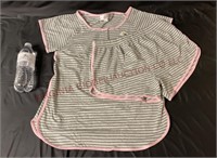 Top It Off Gray & Pink Summer Pajamas XL (16-18)