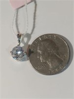 .925 sterling cz pendant