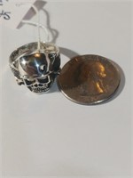 .925 sterling Skull ring size 9